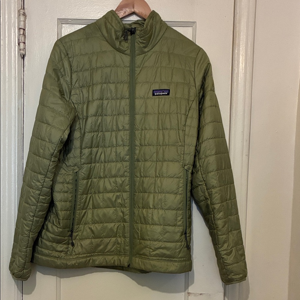 Patagonia Olive Green Puffer Jacket
